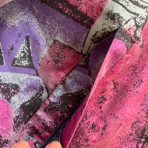 Vintage Hence Abstract Silk Bomber Jacket - Picture 7 of 16